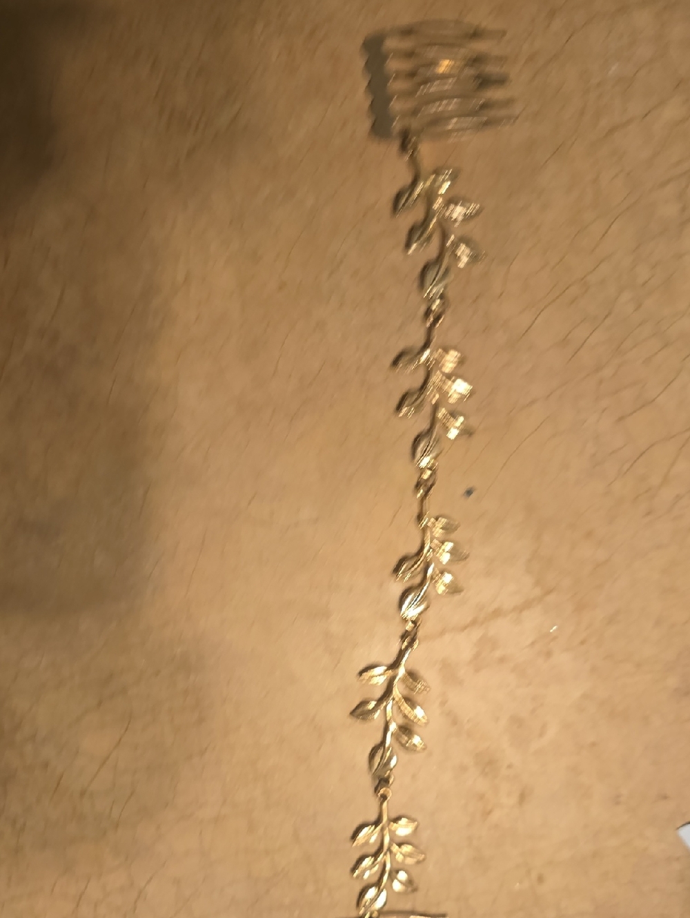 Gold Leaf Vine Hair Comb